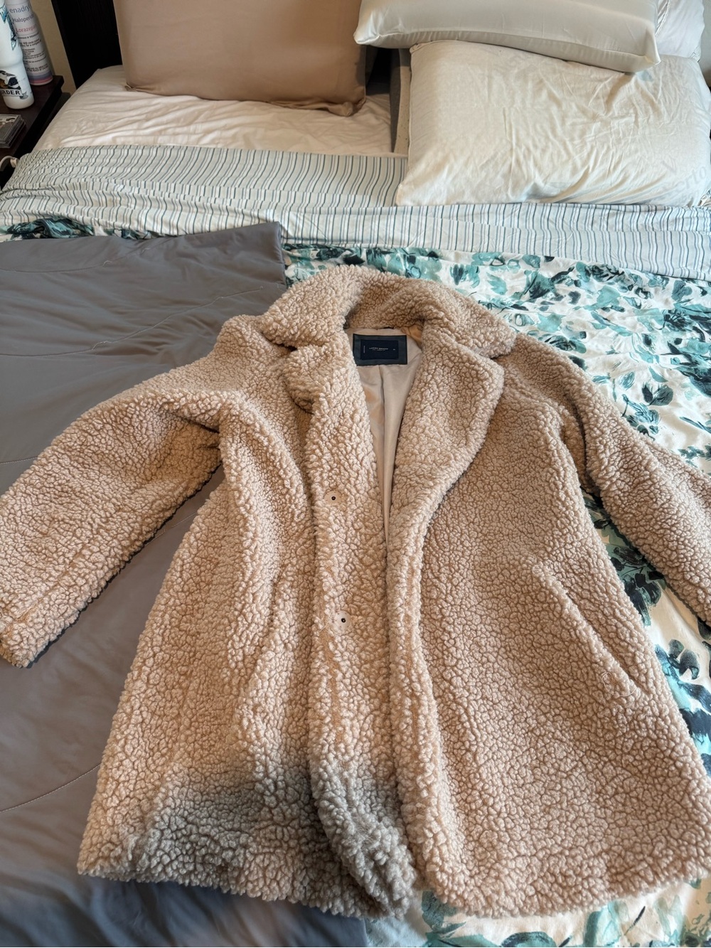 Lucky Brand Women's Teddy Coat in Beige